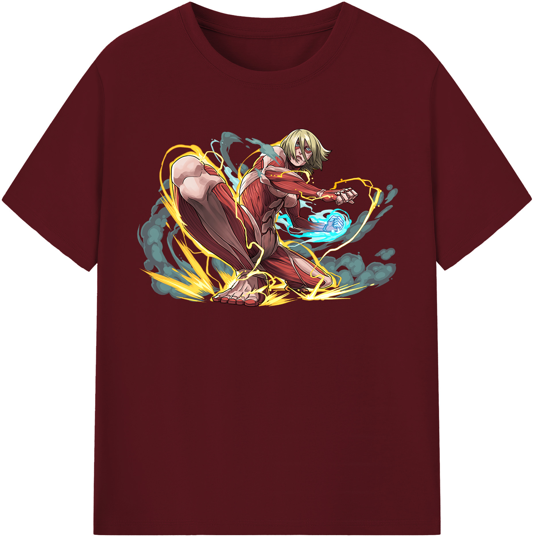 （画像用） 進撃の巨人 Attack on Titan 綿100％半袖Tシャツ（フロントプリント）